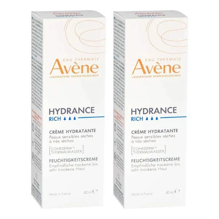 Crema hidratante rica Hydrance de Avene, 2 x 40 ml