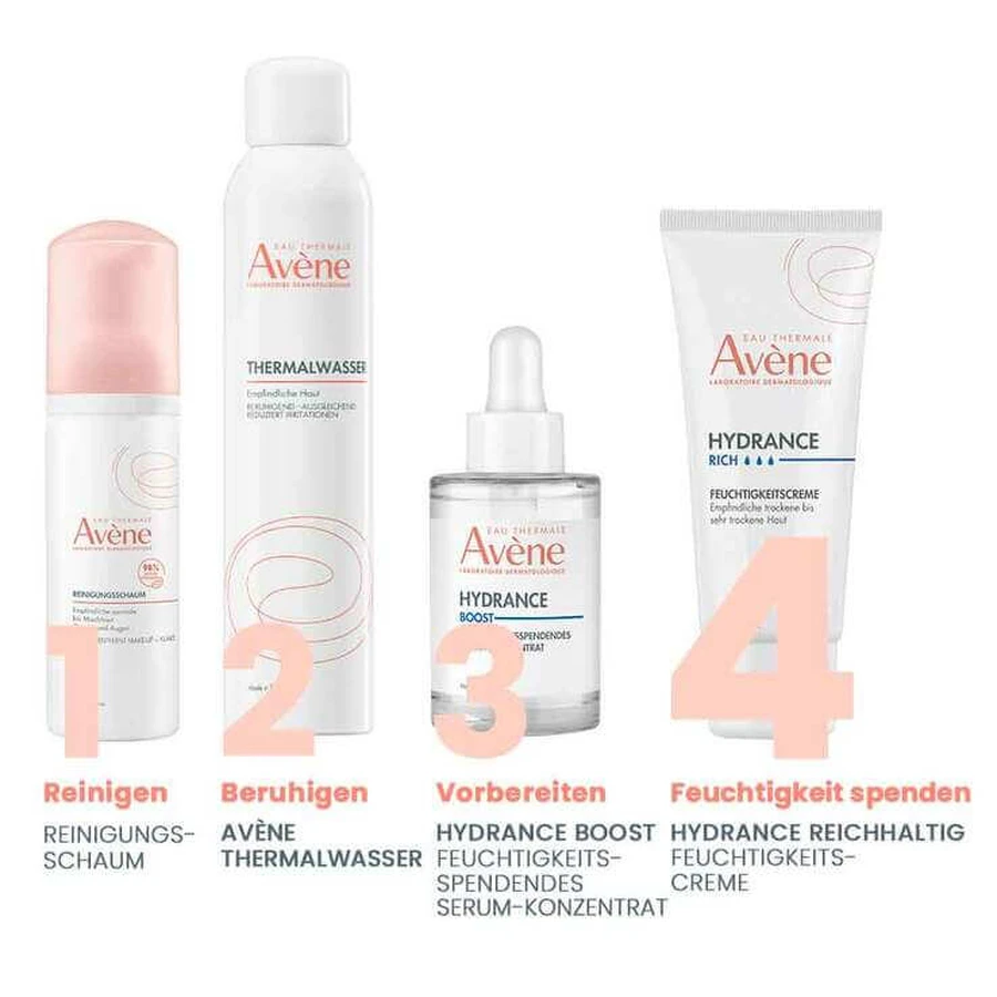 Crema hidratante rica Hydrance de Avene, 2 x 40 ml