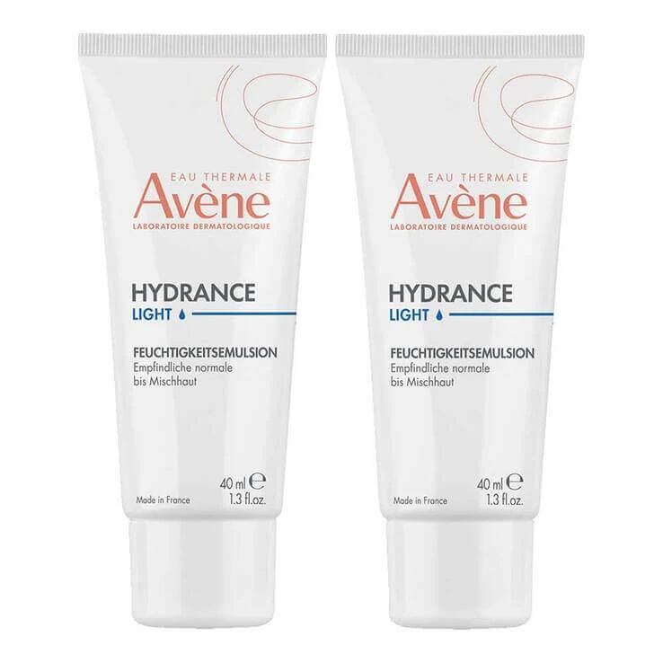 Avene Hydrance leicht Feuchtigkeitsemulsion , 2x40 ml Emulsion