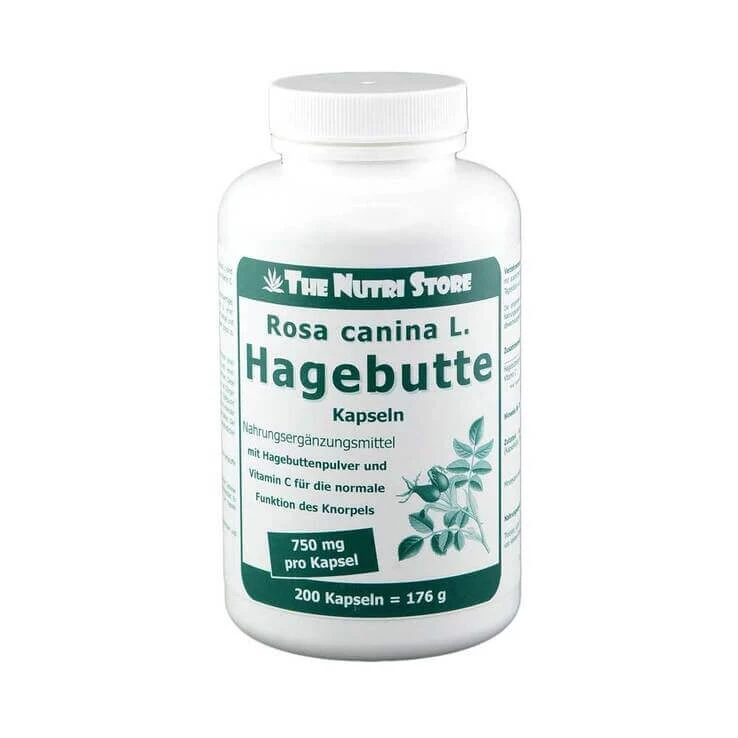 Hagebutte 750 mg Rosa canina L. Kapseln, 200 St Kapseln