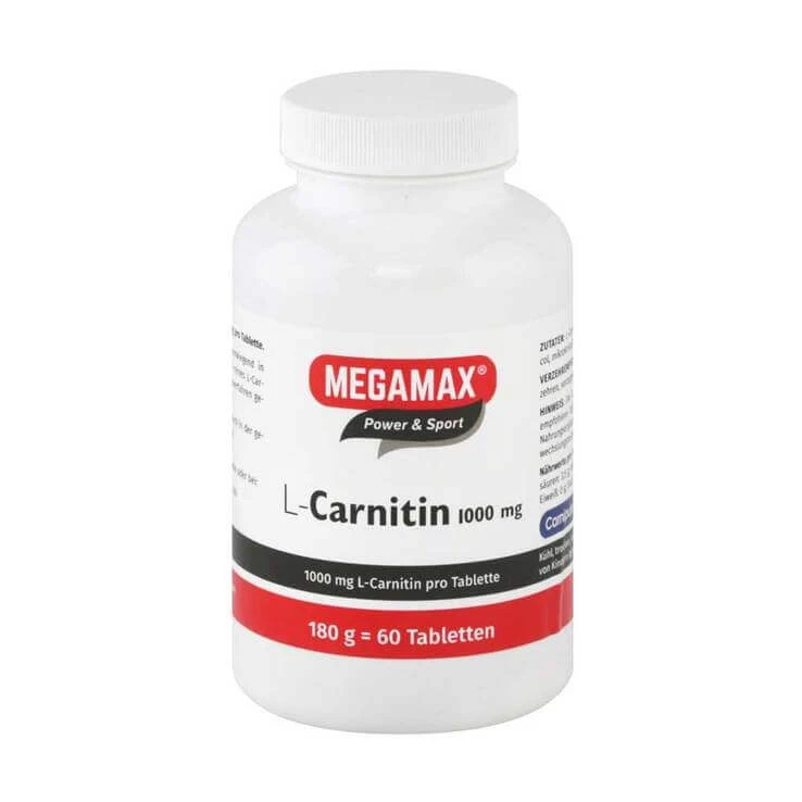 L-Carnitin 1000 mg Megamax Tabletten, 60 St Tabletten