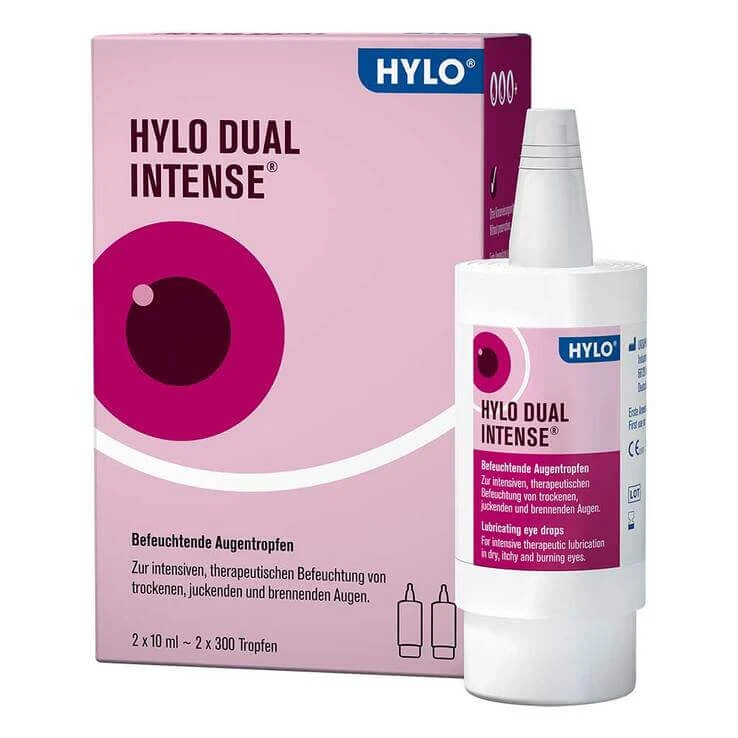 Hylo Dual INTENSE® Augentropfen , 2x2x10 ml Augentropfen
