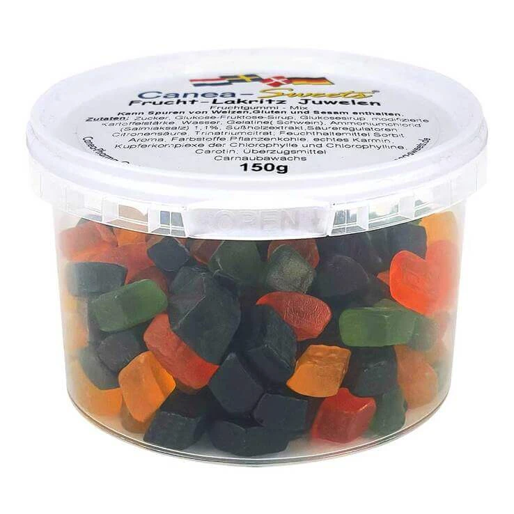 Frucht-Lakritz Juwelen, 150 g Bonbons