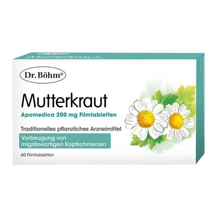 Dr. Böhm Mutterkraut Apomedica 200 mg Filmtabletten, 60 St Filmtabletten