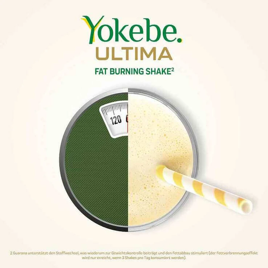 Yokebe Ultima Fat Burning Shake Pulver NF, 400 g Pulver