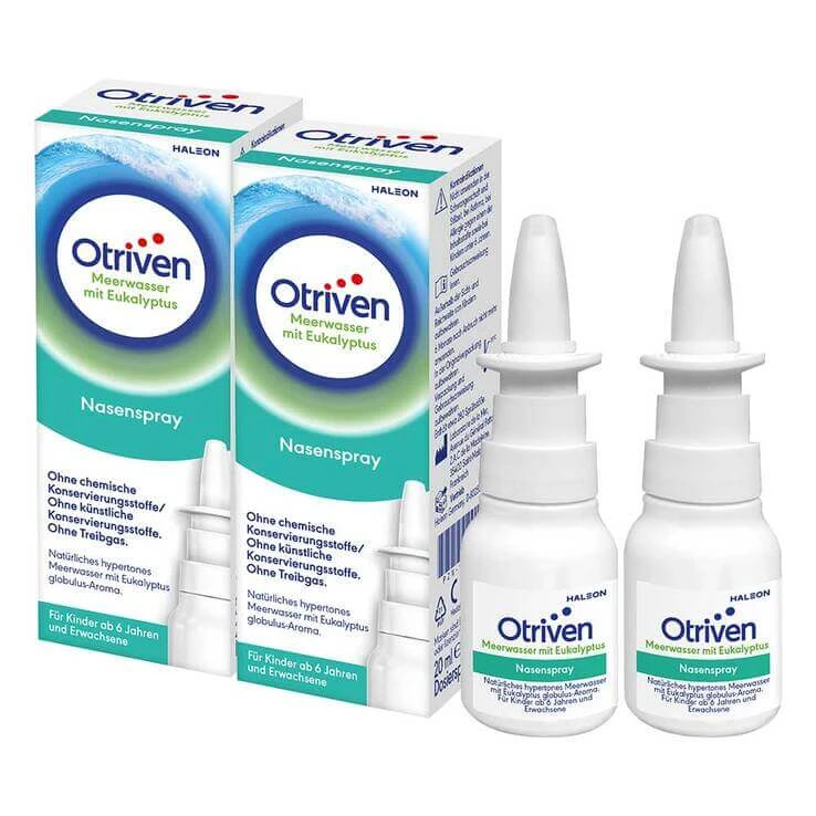 Otriven Meerwasser mit Eukalyptus, 2x20 ml Nasenspray