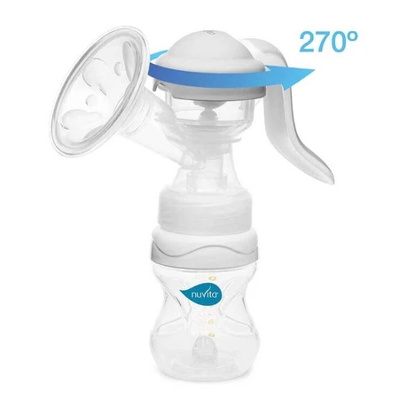 Pompă manuală de lapte Nuvita Materno Twist, 1 buc., fără ambalaj