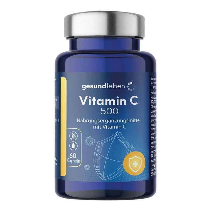 Gesund Leben Vitamin C 500 Kapseln, 60 St Kapseln