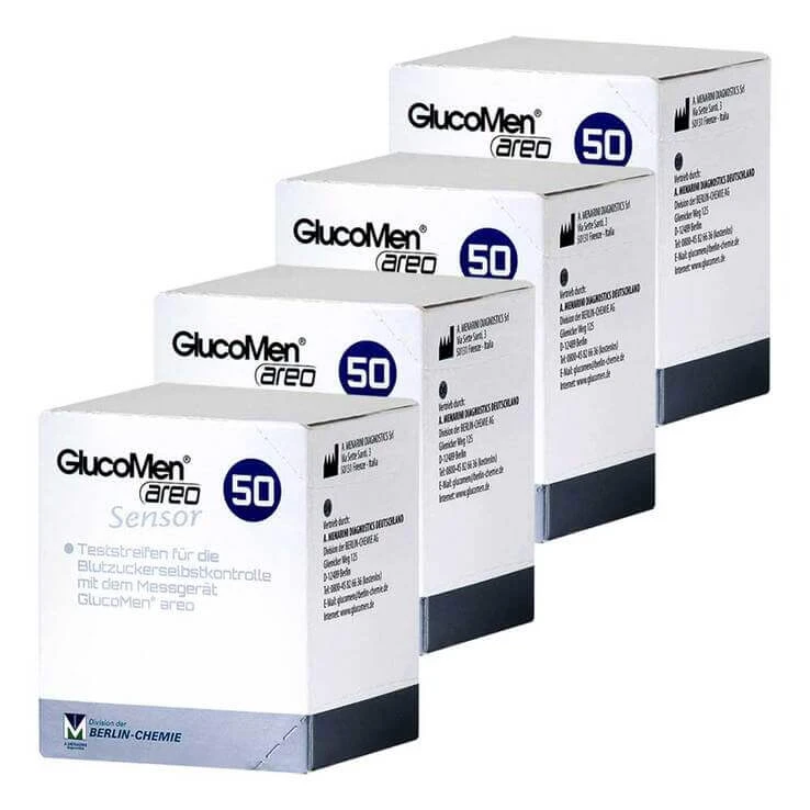 GlucoMen areo Sensor Teststreifen, 2x50 St Teststreifen