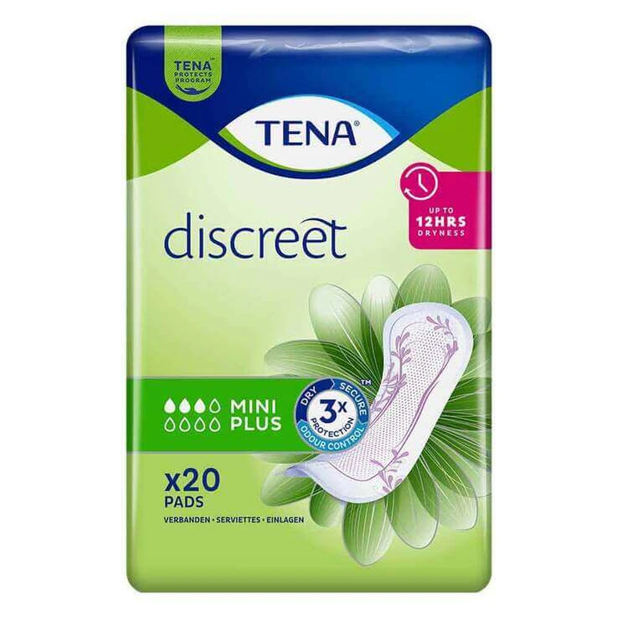 Assorbenti per l'incontinenza TENA® Discreet Mini Plus, confezione da 20, n.v.