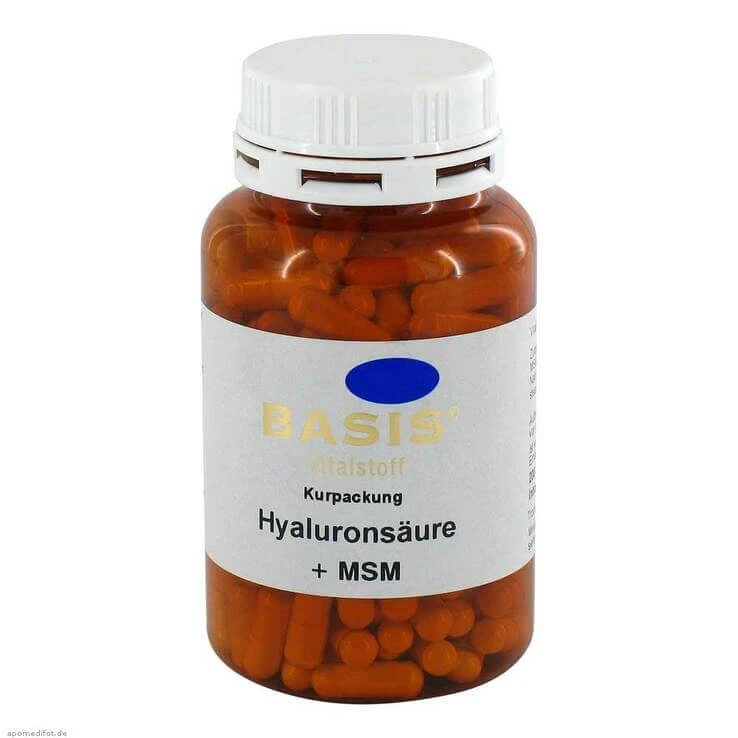 Hyaluronsäure + MSM Kapseln, 200 St Kapseln