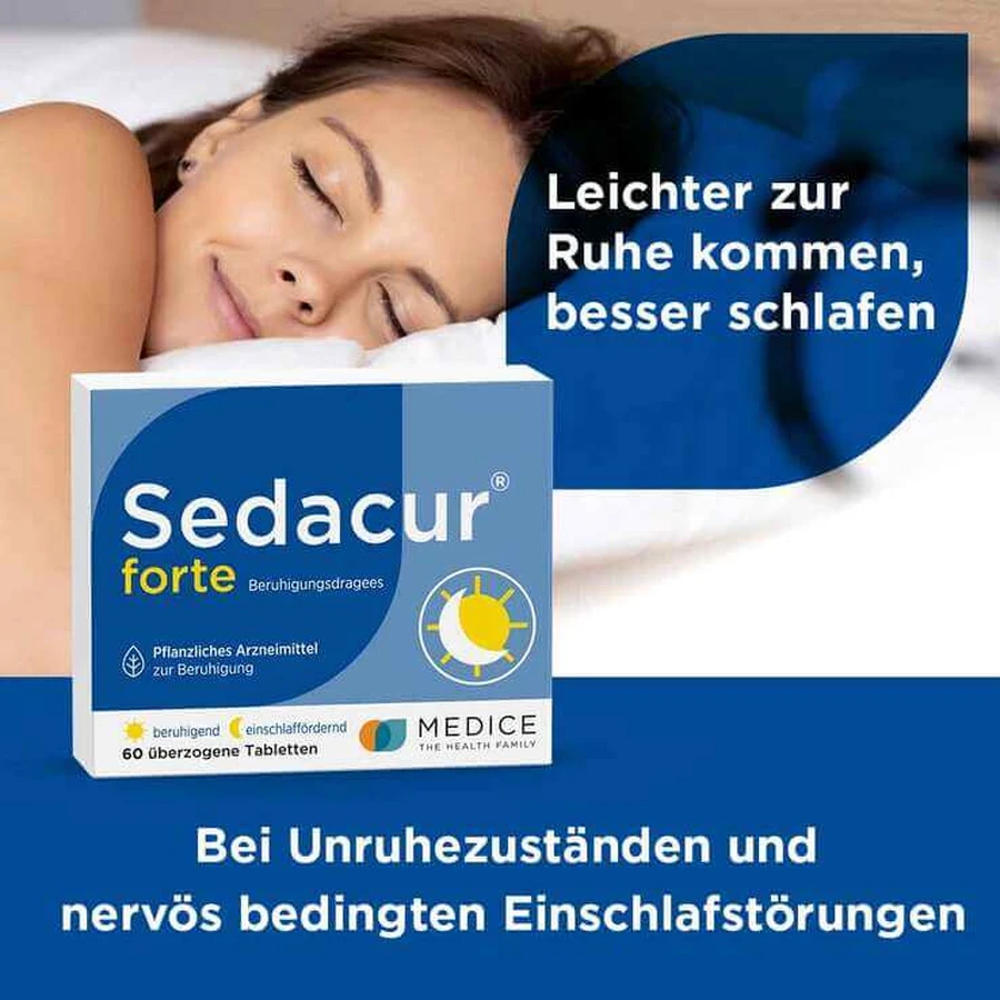 Sedacur® forte, comprimés enrobés apaisants, 60 comprimés