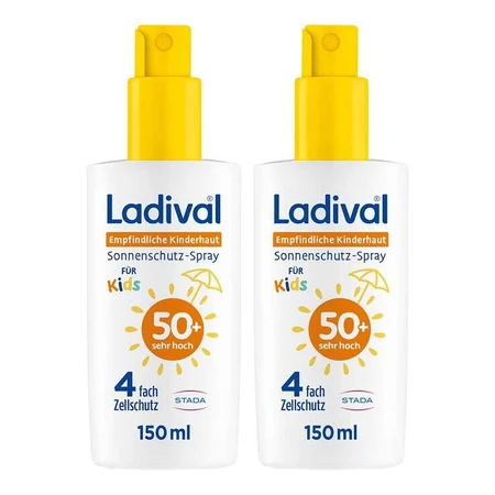 Ladival Spray pentru pielea sensibilă a copiilor SPF 50+, 2x150 ml spray