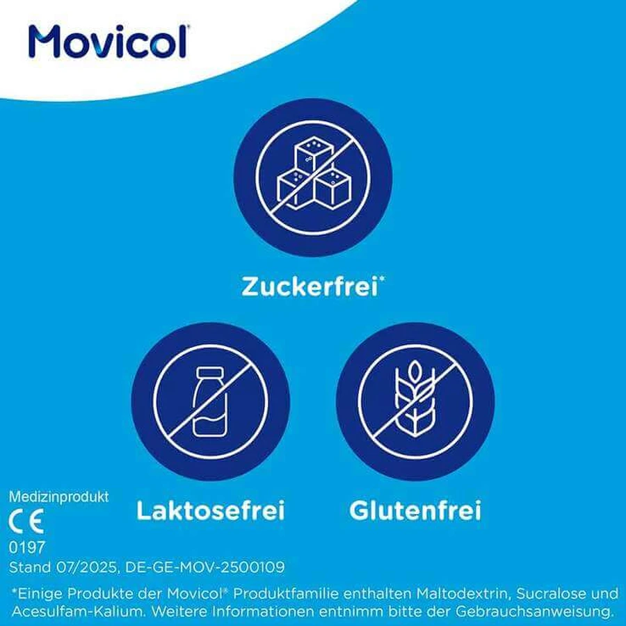 MOVICOL® Beutel Pulver – schnelle Hilfe bei Verstopfung, 50 St Pulver zur Herstellung einer Lösung zum Einnehmen