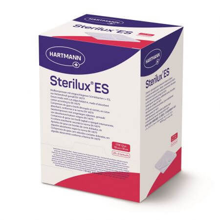 Sterilux ES sterile Mullbinden, 10 cm x 10 cm, 25 Beutel, Hartmann
