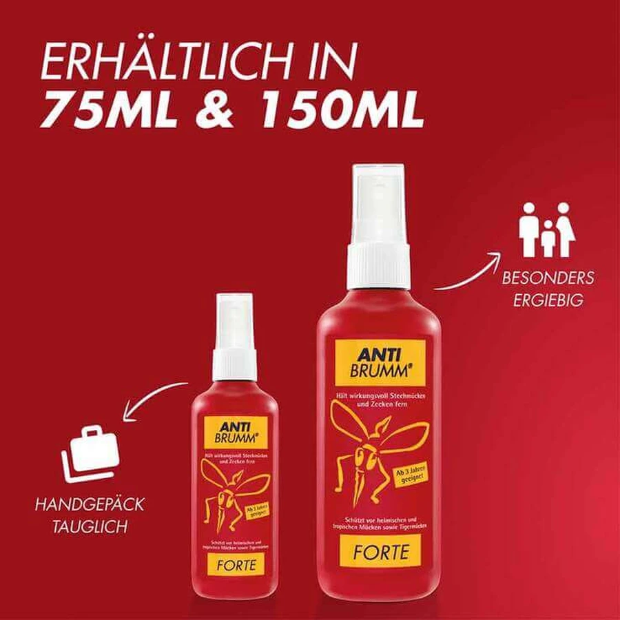 Anti Brumm forte, pulverizator cu pompă, 2x150 ml, n.v.