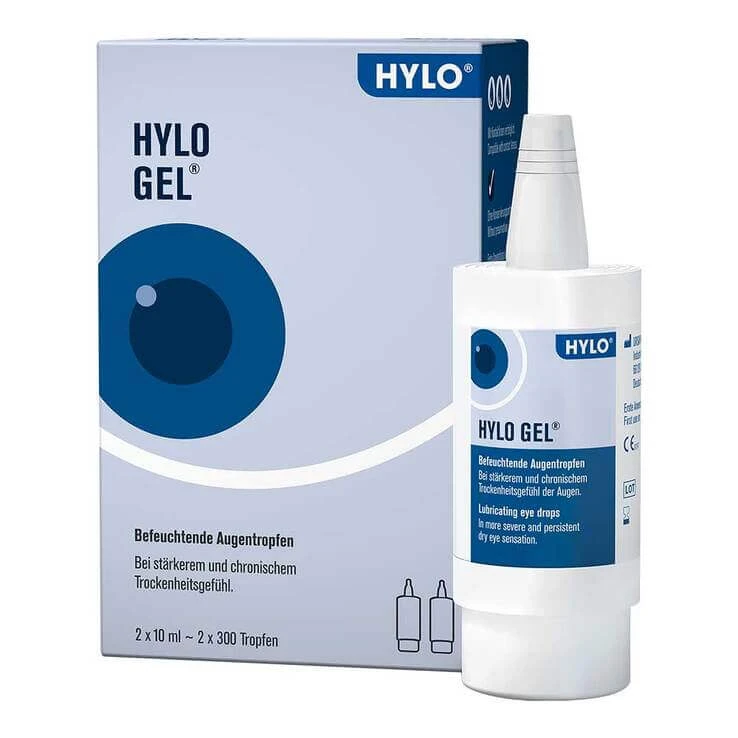 HYLO GEL Augentropfen, 2X10 ml Augentropfen