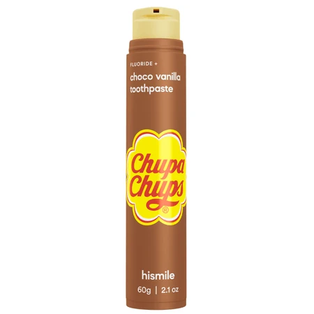 Fluorid-Zahnpasta, Chupa Chups, Schoko-Vanille, 60 g, Hismile
