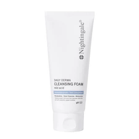 pH 5,5 Sanfter Gesichtsreinigungsschaum mit feuchtigkeitsspendender Wirkung, 140 ml, Nightingale