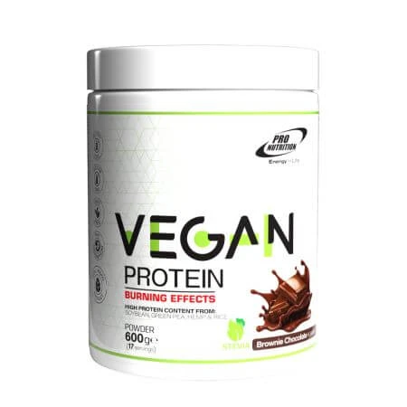 Proteinreiches Nahrungsergänzungsmittel in Pulverform, Schokoladen-Brownie, 600 g, Pro Nutrition