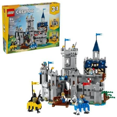 Mittelalterliche Burg mit Pferden und Rittern, ab 9 Jahren, 31168, 1.371 Teile, Lego Creator 3-in-1