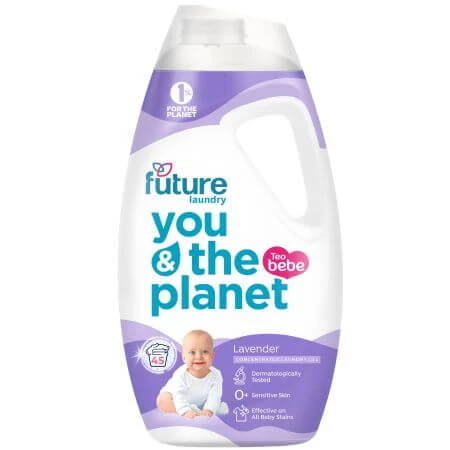Konzentriertes Waschgel für Babywäsche, Lavendel, 1,8 Liter, Future