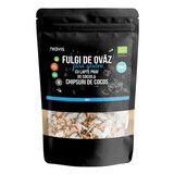 Fulgi de ovaz fini cu lapte praf de cocos si chipsuri de cocos eco, 200 g, Niavis