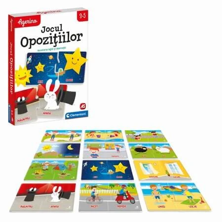Lernspiel: Agerinos Spiel der Gegensätze, 3–5 Jahre, Clementoni