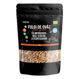 Fulgi de ovaz fini cu merisoare, goji, stafide si scortisoara eco, 200 g, Niavis