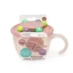 Abacus voedselbakje, roze, 1 stuk, Melii