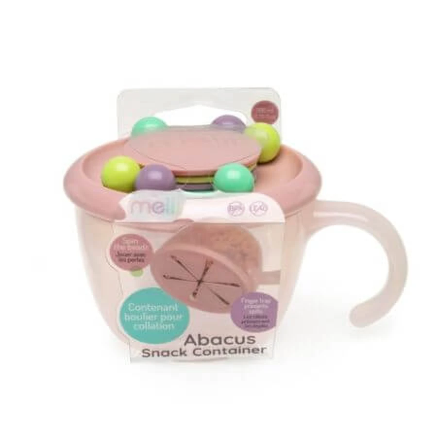 Abacus voedselbakje, roze, 1 stuk, Melii