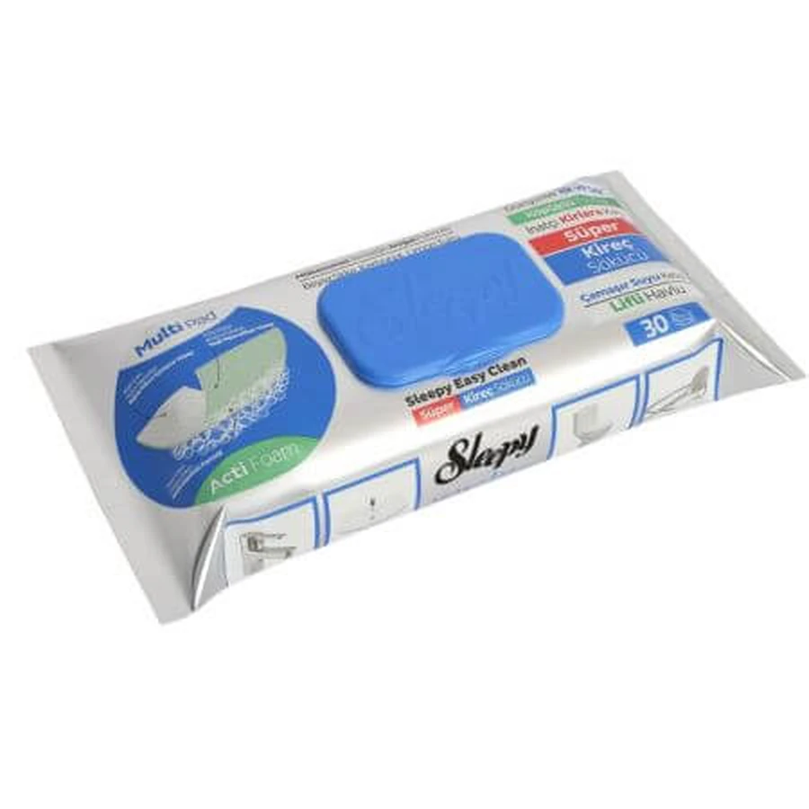 Servetele umede anticalcar cu spuma activa, 30 bucati, Sleepy