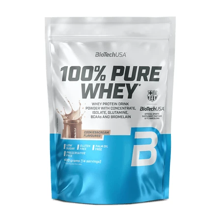 100 % reiner Molkenprotein-Shake, Cookies & Cream, 400 g, BioTechUSA