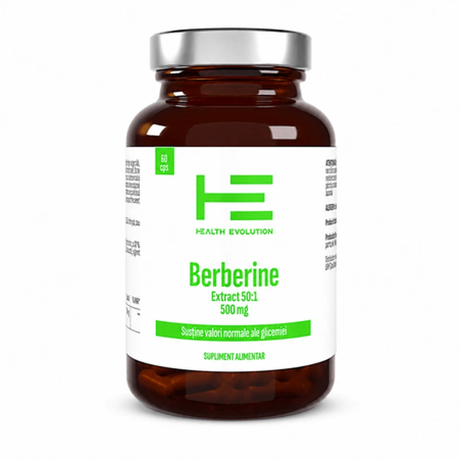 Berberin-Extrakt, 500 mg, 60 Kapseln, Health Evolution