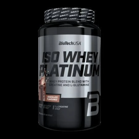 Iso Whey Platinum Proteinpulver, Schokolade, 908 g, BioTechUSA