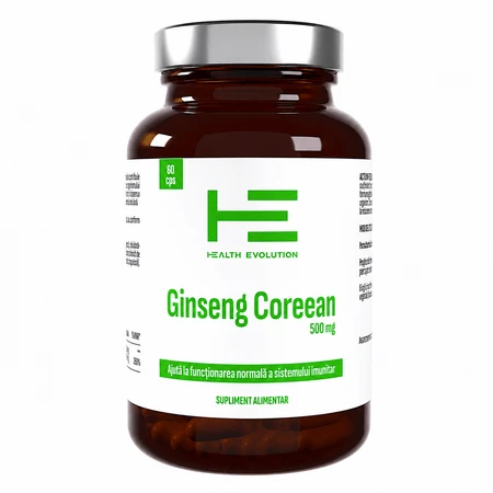 Koreanischer Ginseng 500 mg, 60 Kapseln, Health Evolution