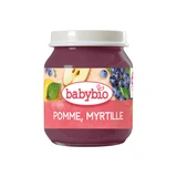 Bio-Püree, Äpfel und Heidelbeeren, ab 6 Monaten, 130 g, Babybio
