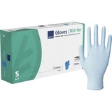 Nitril-Untersuchungshandschuhe mit einem Futter aus natürlichen Haferfasern, puderfrei, Größe S, blau, 100 Stück, Abena