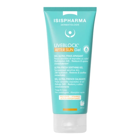 Uveblock Beruhigendes und regenerierendes After-Sun-Gel, 200 ml, Isispharma