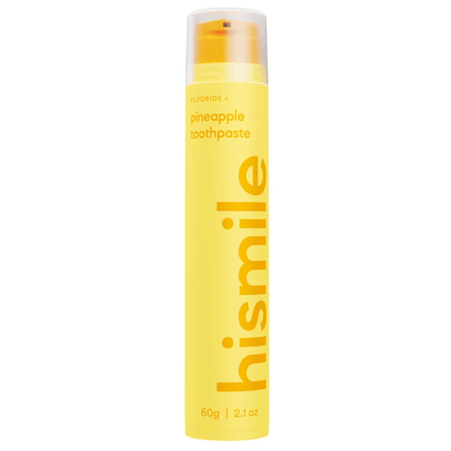 Fluoride-tandpasta, ananas, 60 g, Hismile