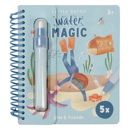 Jims magisches Malbuch mit Wasser, ab 3 Jahren, Little Dutch