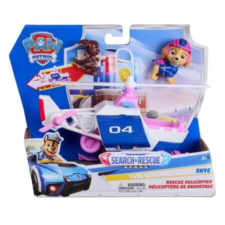 Skye-Figur und Such- und Rettungshubschrauber-Set, ab 3 Jahren, Paw Patrol