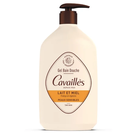 Bade- und Duschgel, Milch und Honig, 1 Liter, Roge Cavailles