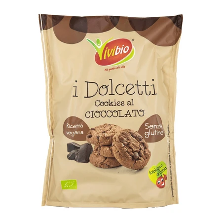 Bio-Schokoladenkekse ohne Gluten, 100 g, ViviBio