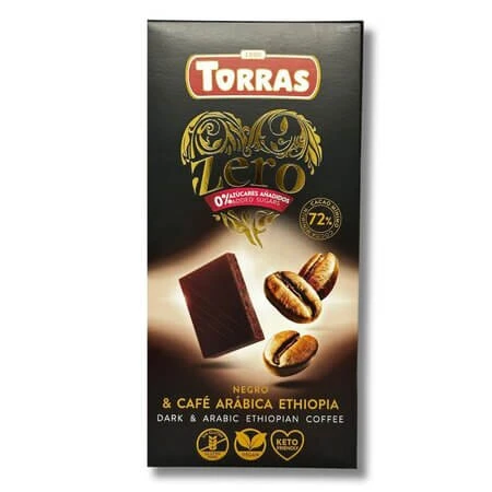 Zartbitterschokolade mit 72 % Kakaoanteil und Arabica-Kaffee, 100 g, Torras