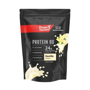 Pudra proteica Protein 80, Vanilla, 360 g, PowerX System