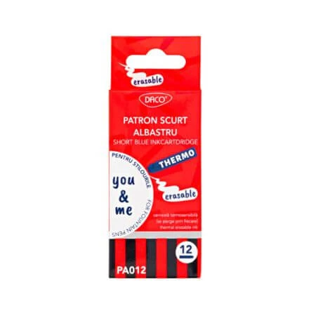 „You & Me“ Kurzpatronen-Set, wärmeempfindlich, blau, 12er-Pack, Daco