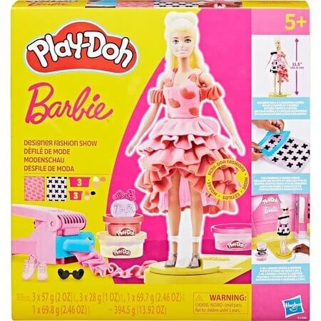 Barbie „Kreative Modenschau der Designer“-Set, ab 5 Jahren, Play-Doh