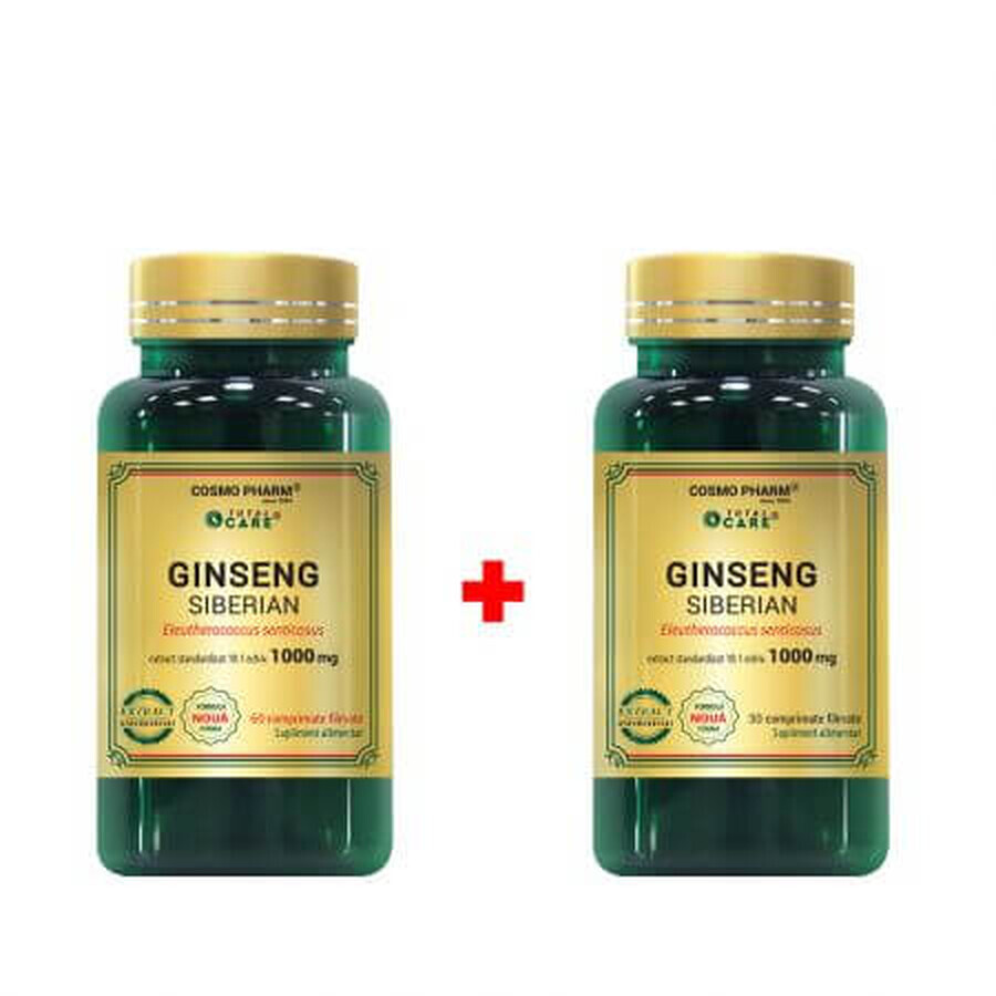 Paket Sibirischer Ginseng, 60 + 30 Tabletten, Cosmopharm