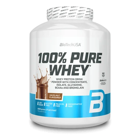 100 % reiner Molkenprotein-Shake, Haselnuss, 2000 g, BioTechUSA